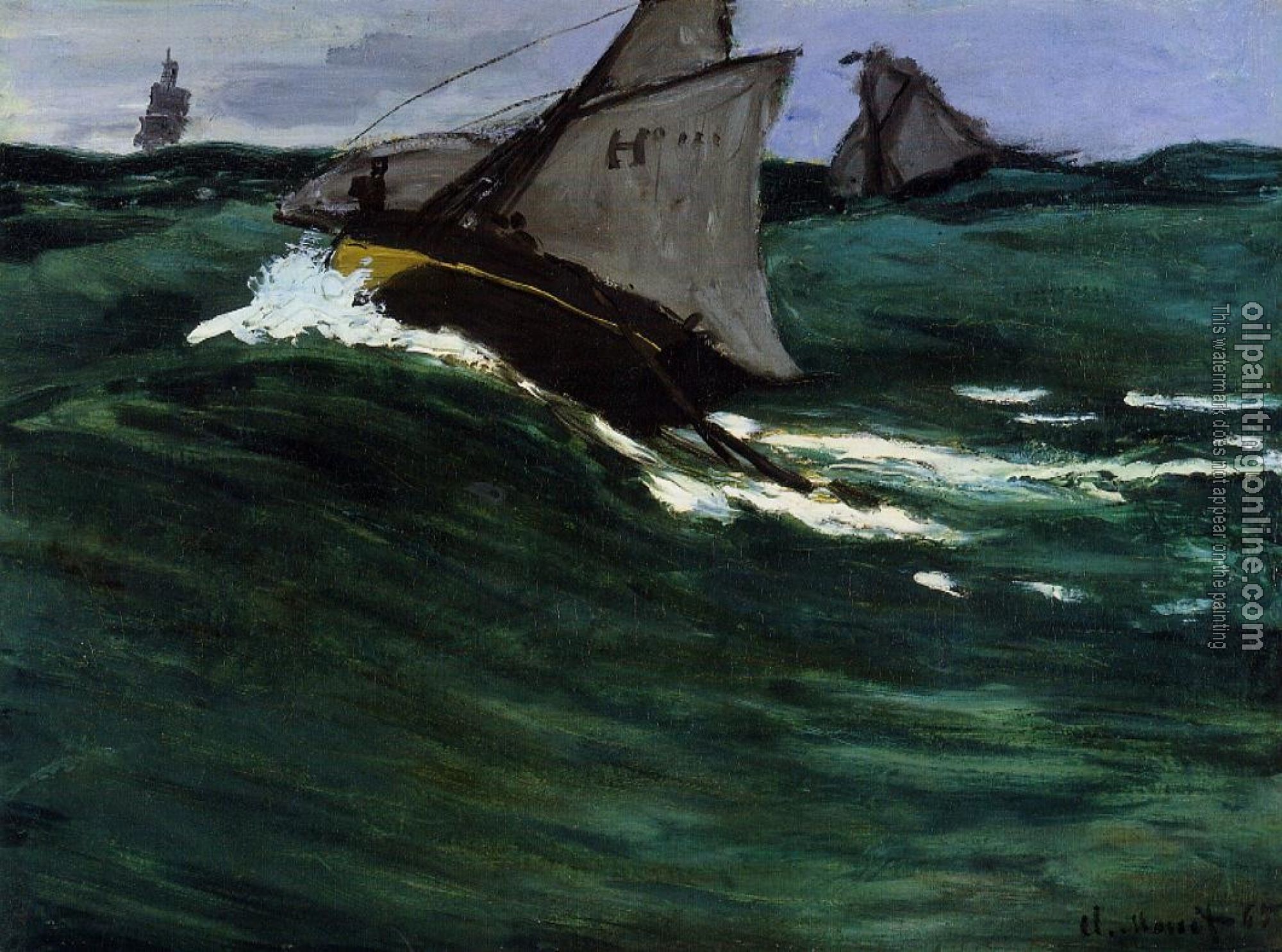 Monet, Claude Oscar - The Green Wave